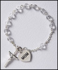Mom Heart Rosary Bracelet